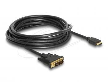 Delock HDMI to DVI 18+1 cable bidirectional 5 m