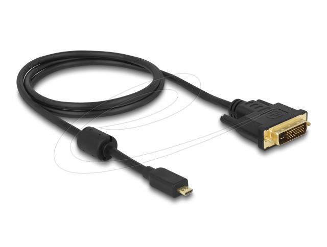 Delock HDMI cable Micro-D male to DVI D 