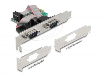 Delock PCI Express x1 Card to 2 x Serial RS-232
