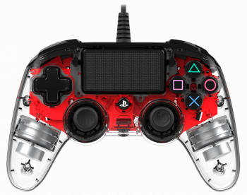 Wired Gamepad Nacon Wired Illuminated Compact Controller Red