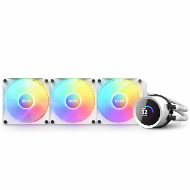 AIO Liquid Cooler NZXT Kraken 360 RGB White, LCD Display 