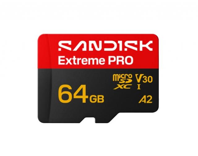 Карта памет SANDISK  Extreme Pro microSDXC 64GB+2 years Rescue Pro Deluxe 