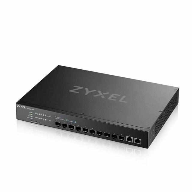 Суич ZyXEL XS1930-12F 10-портов 10GbE SFP + 2x10Gb RJ-45 порта смарт управляем 