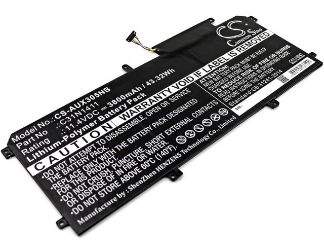 Батерия за лаптоп  C31N1411, Asus ZenBook UX305C, UX305CA, UX305F, UX305FA, 11.4V, 3800 mAh CAMERON SINO 