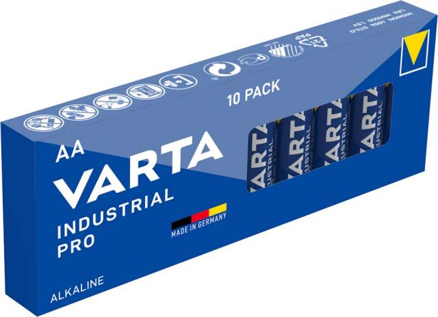 Алкални батерии индустриални LR6 AA 1,5V 10PK INDUSTRIAL PRO4006 VARTA 