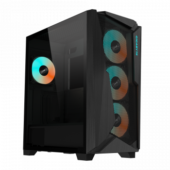 Case Gigabyte C301 Black V2, TG, Mid-Tower