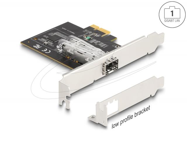 Delock PCI Express x1 Network Card Gigabit LAN 1 x SFP i210 
