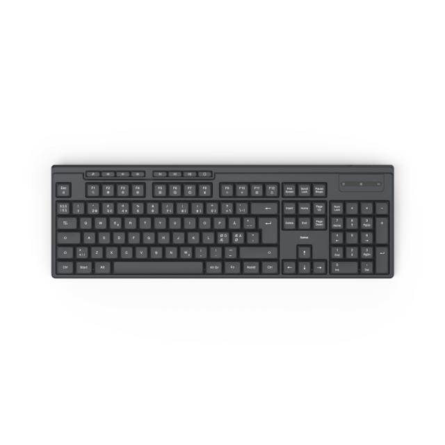 HAMA Wireless keyboard, "WK-200", 8 media buttons, Cyrillic, black 