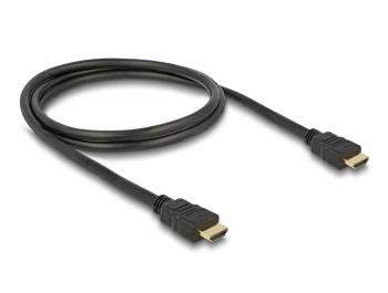 Кабел Delock High Speed, HDMI мъжко - HDMI A мъжко, 4K, 1.0 m, Ethernet