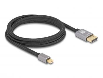 Delock Mini DisplayPort to DisplayPort, 8K, 60 Hz, 2 m