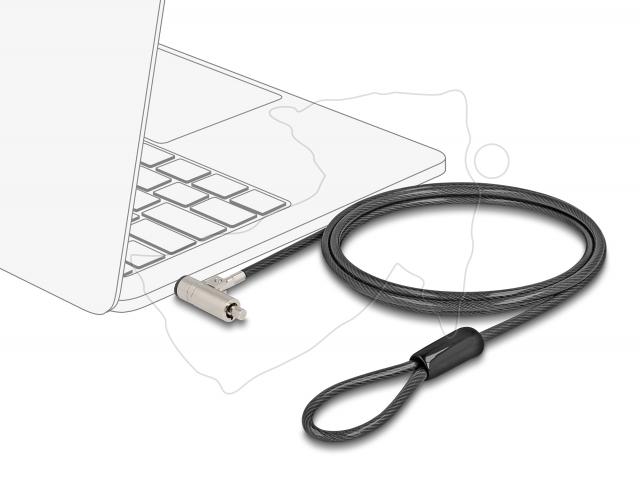 Delock Laptop Security Cable with Key Lock for HP Nano slot 1.80 m black 