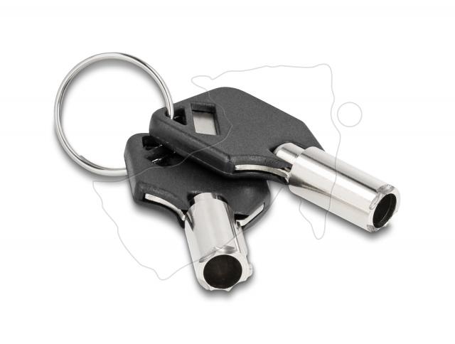 Delock Laptop Security Cable with Key Lock for HP Nano slot 1.80 m black 