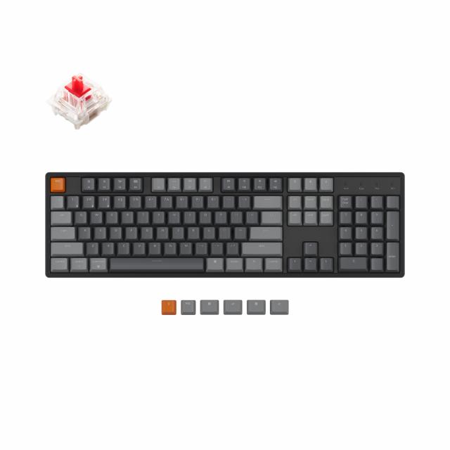 Mechanical Keyboard Keychron K10 Hot-Swappable Full-Size Gateron Red Switch RGB LED Aluminium Frame 