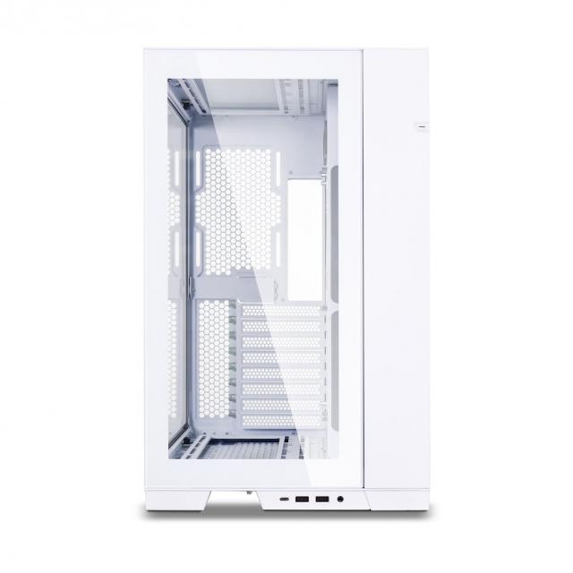 Кутия Lian Li PC-O11 Dynamic EVO Mid-Tower, Tempered Glass, Бяла 