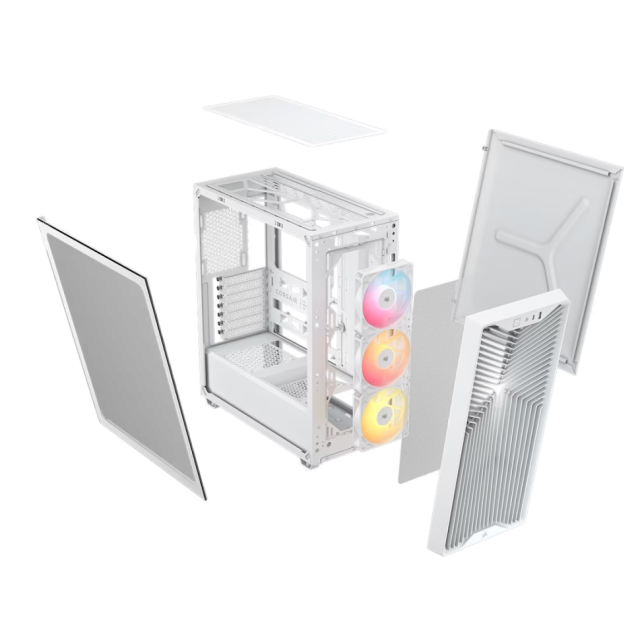 Case Corsair 3200D RS ARGB Mid-Tower Performance Case - White 