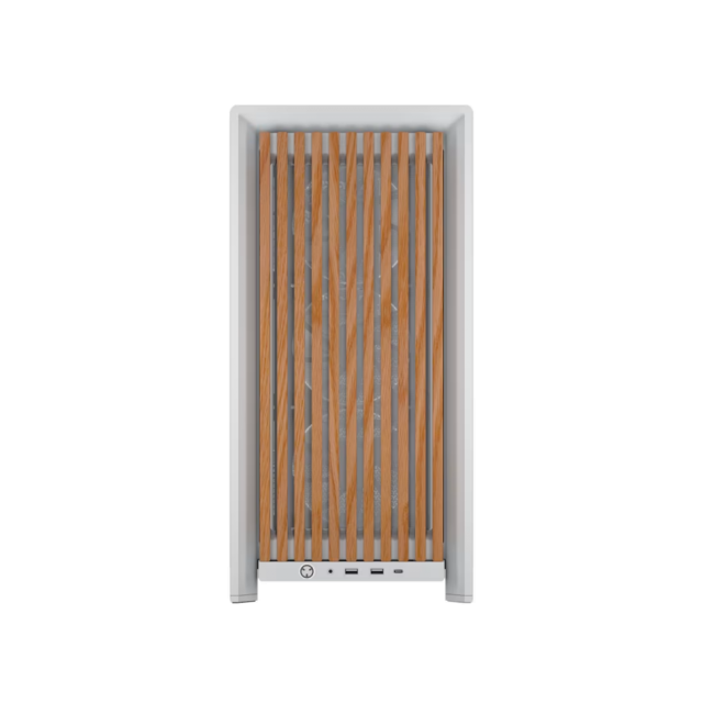Case Corsair Frame 4000D Wood RS Mid-Tower - White/Oak 