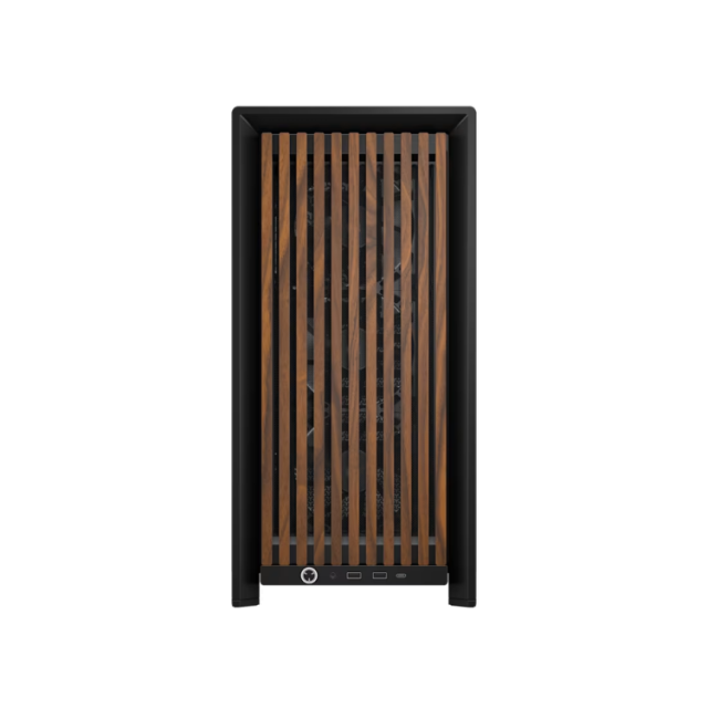 Case Corsair Frame 4000D Wood RS Mid-Tower - Black/Walnut 