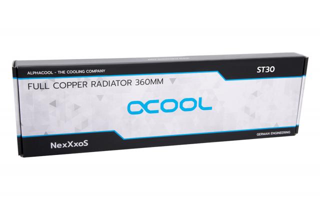 Alphacool NexXxoS ST30 Full Copper 360mm Radiator V.2 - White Special Edition 