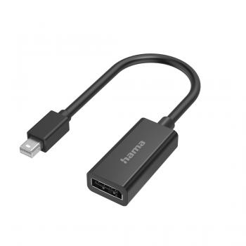 Hama Video Adapter, Mini DisplayPort Plug - DisplayPort Socket, Ultra-HD 4K