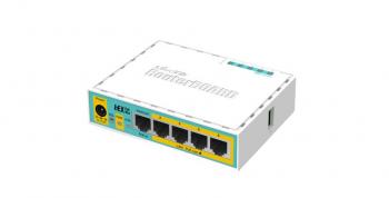 Ethernet router MiKrotik RB750UPr2, 10/100 Mbps, PoE, 64 MB, CPU 650MHz, White