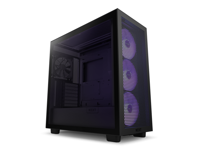 Кутия NZXT H7 Flow RGB Matte Black Mid-Tower 