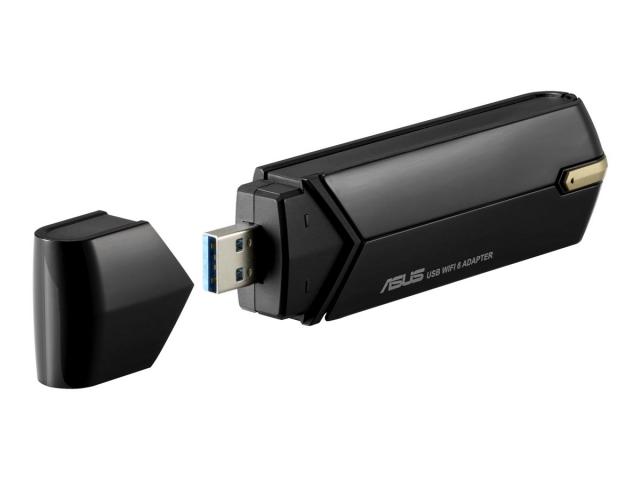 Безжичен адаптер ASUS USB-AX56U Dual Band AX1800 WiFi 6 802.11ax, USB 3.2 Gen1 