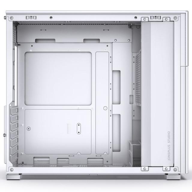 Кутия Jonsbo D41 Screen TG, mATX, Бял 