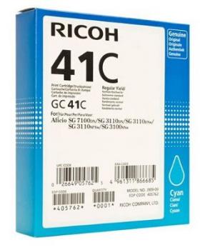 Gel ink RICOH GC41C ,2200 pages Cyan