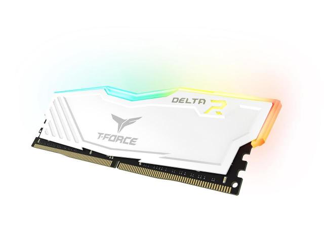 Памет Team Group T-Force Delta RGB White DDR4 - 16GB (2x8GB) 3200MHz CL16 