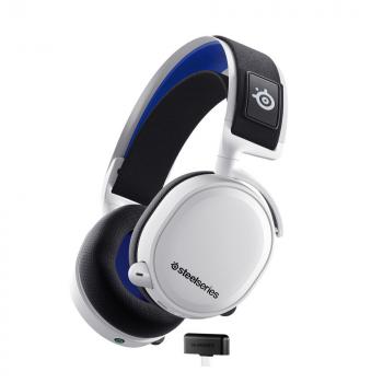 Gaming Headset SteelSeries, Arctis 7P+, Microphone, White