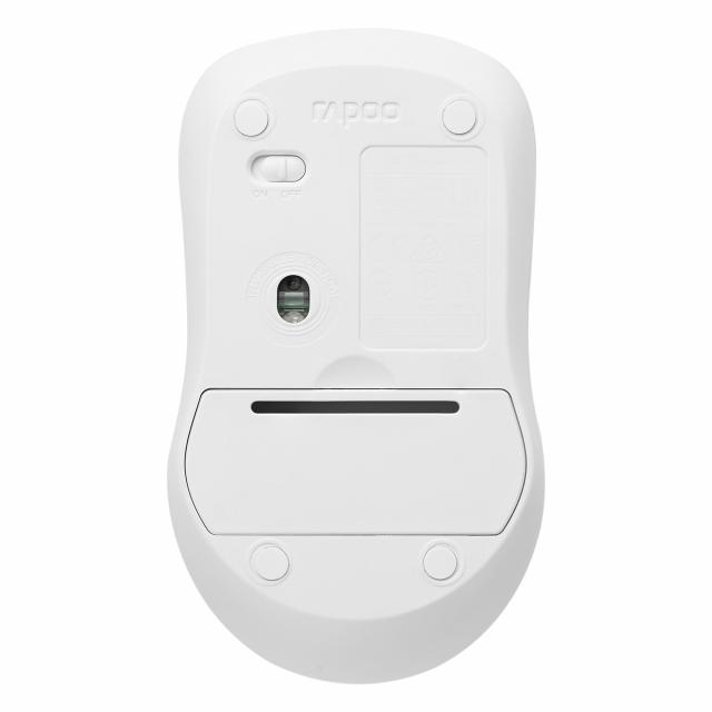 Wireless optical Mouse RAPOO 1680, Silent, 2.4GHz, White 