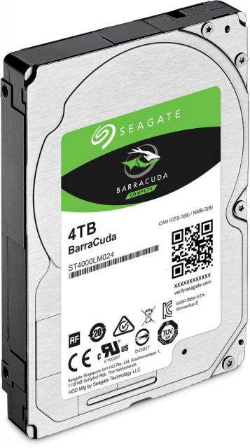 HDD SEAGATE SEAGATE BarraCuda, 4TB, 5400RPM, 2.5" 128MB, ST4000LM024 