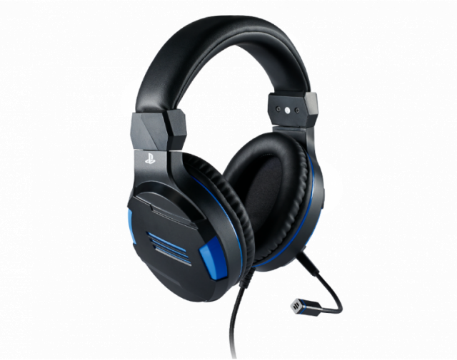 Gaming headset Nacon Bigben PS4 Official Headset V3, Microphone, Black/Blue 