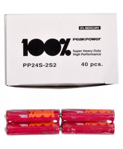 Zinc carbonic zinc battery GP  R6 AA 2 pcs. PEAKPOWER PP-S2  1.5V 