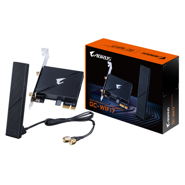 Wireless card GIGABYTE AORUS WIFI 7 5800Mbps, Bluetooth 5.3 