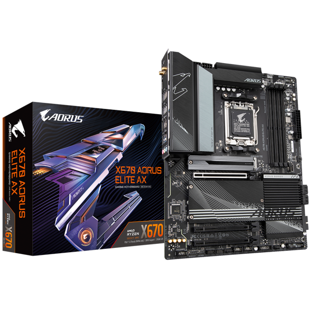 Дънна платка GIGABYTE X670 AORUS Elite AX AM5 