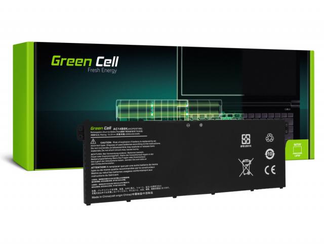 Батерия за лаптоп GREEN CELL, ACER AC14B3K AC14B8K Aspire 5 A515 A517 R15 R5-571T LiIPo 15,2V 2100mAh 