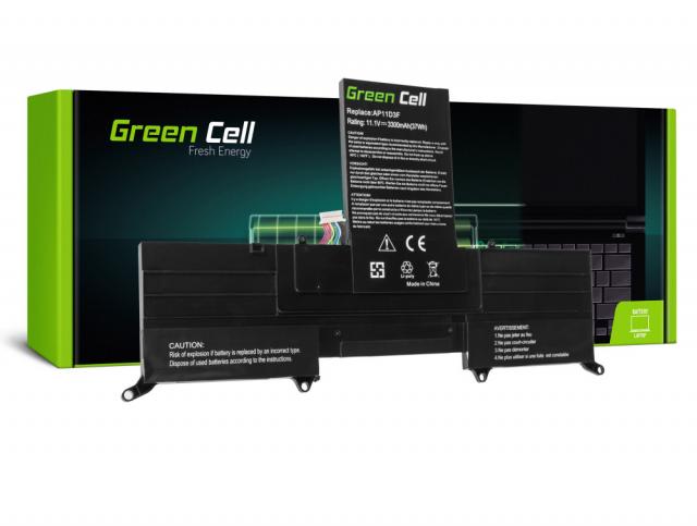 Батерия  за лаптоп GREEN CELL ACER ASPIRE S3  AP11D3F GREENCELL  LiPo, 11.1V, 3300mAh 