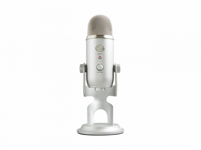 Настолен микрофон Logitech Blue YETI - Silver 