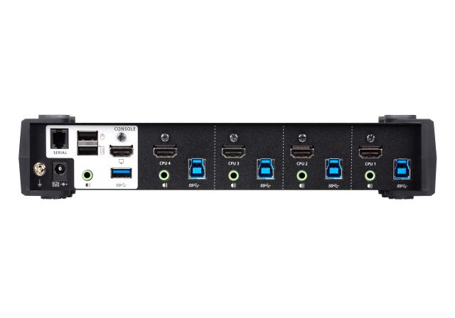 KVMP превключвател ATEN CS1824, 4-портов, 4K, USB 3.0, HDMI Audio 