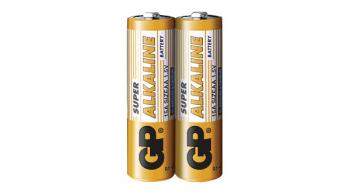 GP Alkaline battery  SUPER LR-6 AA /2 pcs./ 1.5V