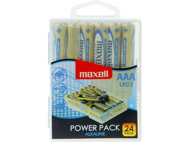 Алкални батерии MAXELL LR03 1,5V AAA 24 бр. блистер PVC case 