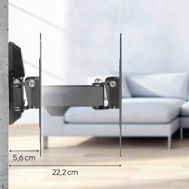 Hama TV Wall Bracket, Swivel, Tilt, 122 cm, 48", 220821 