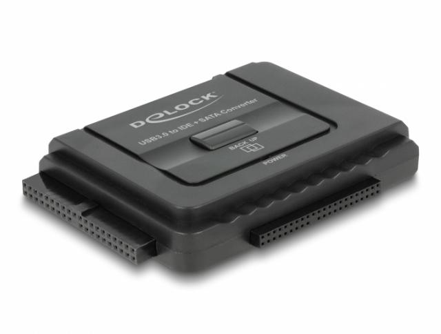 Конвертор Delock, USB 5 Gbps - SATA 6 Gb/s / IDE 40 pin / IDE 44 pin, backup функция 