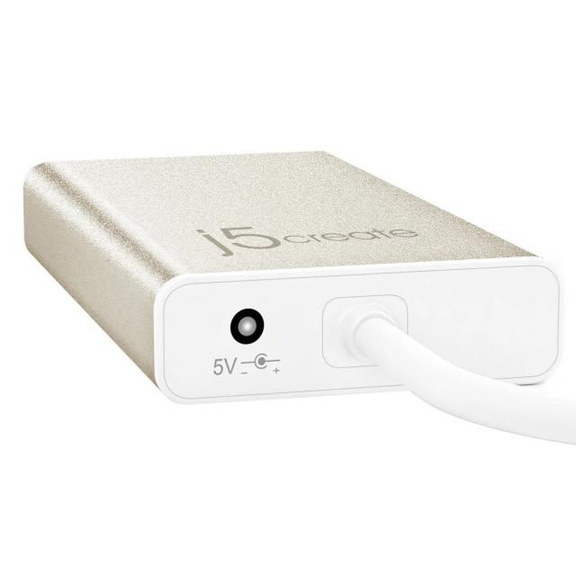 Хъб 3-портов J5create JCH471, USB-C 3.1, USB-A 3.0, Gigabit Ethernet 