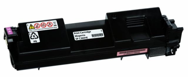 Toner Cartridge Ricoh SPC360HE, 5000 p, Magenta 