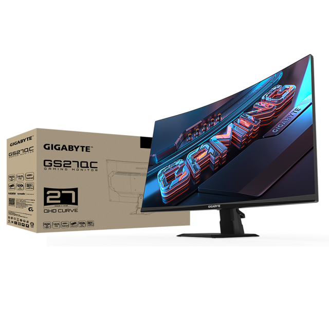 Gaming Monitor GIGABYTE GS27QC, 27" VA QHD, 170Hz, 1ms 