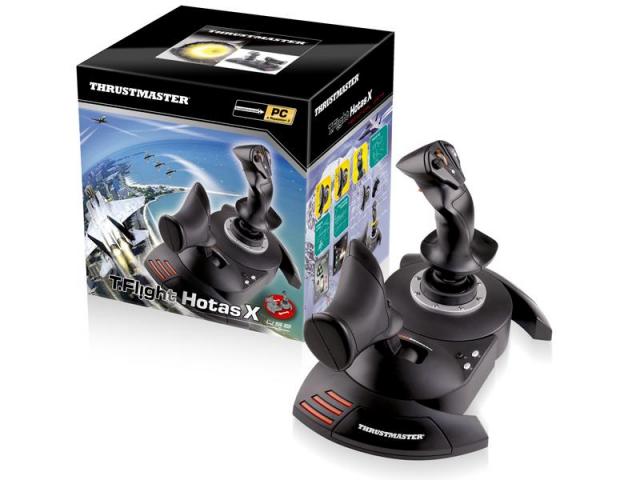 Жичен джойстик,  авиосимулатор Thrustmaster T.Flight Hotas X  за PC / PS3, Черен 