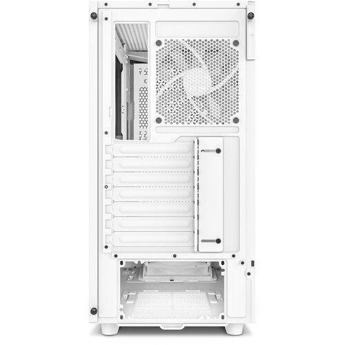 Кутия NZXT H5 Flow Matte White, Mid-Tower 