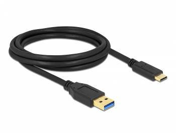 Delock SuperSpeed USB (USB 3.2 Gen 2) Cable Type-A to USB Type-C 2 m